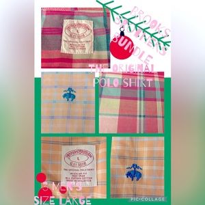 (3) Brooks Brothers Bundle 🙌3–Mens Size Large; The Original Polo shirt non iron